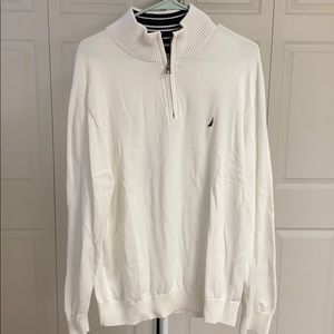 Nautica Men’s White Quarter Zip